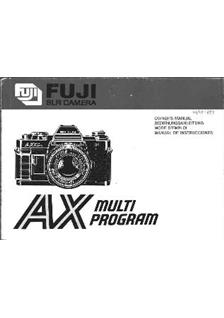 Fujifilm AX MultiProgram-DX manual. Camera Instructions.